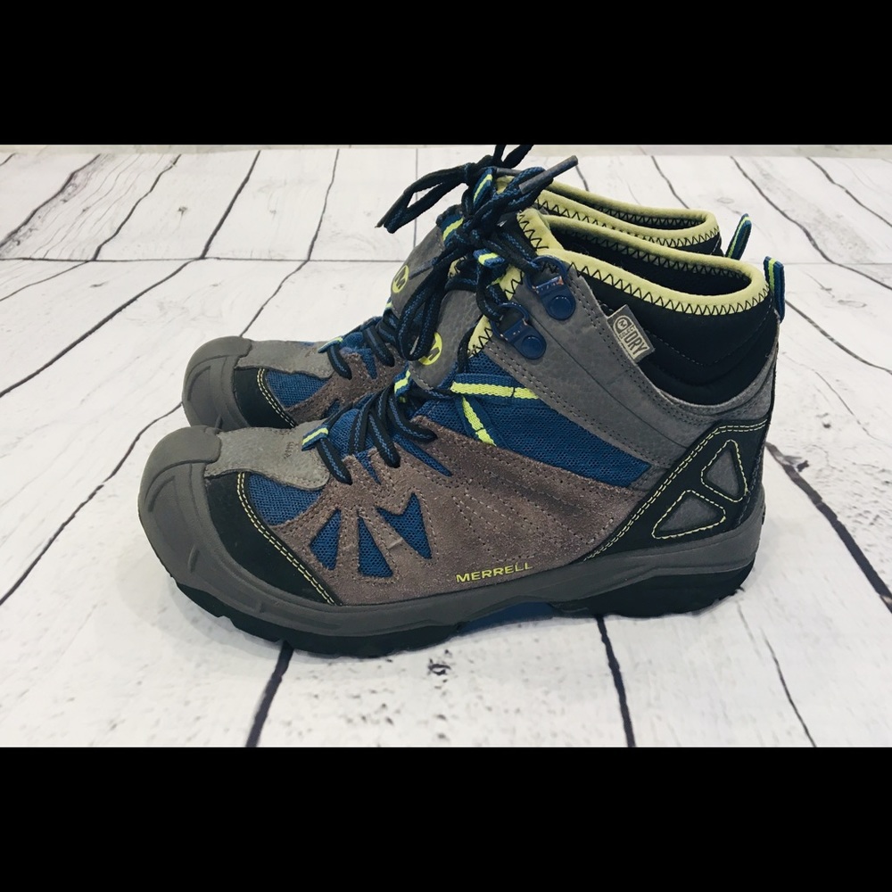 Boys Merrell Capra Mid Waterproof Hiking Boot